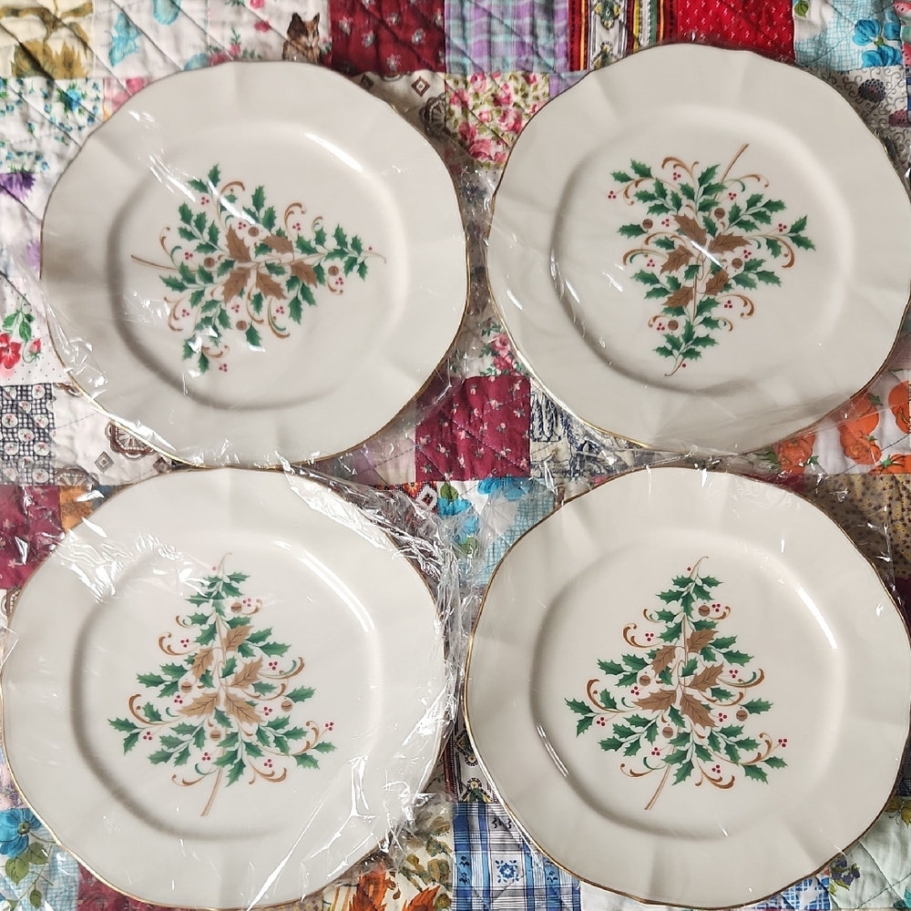 Noritake 4 Piece Accent Plates - Imperial Gold - New